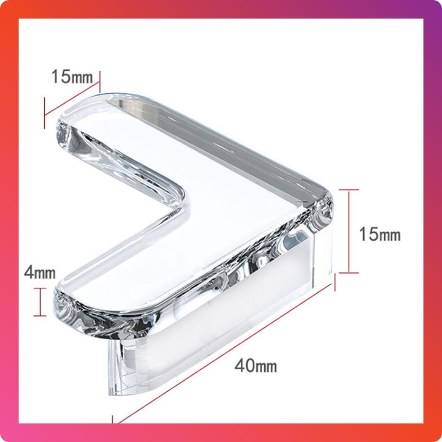 Bọc cạnh bàn, bịt góc cạnh bàn silicon, trong suốt, chống va đập, bảo vệ trẻ em
