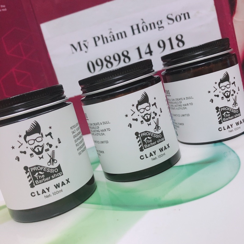 Sáp vuốt tóc tạo kiểu tóc nam CLAY WAX 100ml ( lược tạo kiểu tóc nam cao cấp )