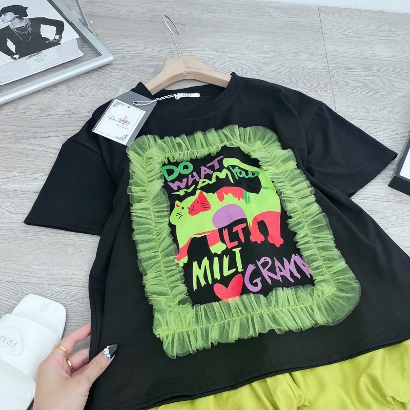 ✔ 𝗙𝗥𝗘𝗘 𝗦𝗛𝗜𝗣 SÉT ÁO PHÔNG VIỀN BÈO MIX QUẦN ĐÙI BOM XANH HÀNG ĐẸP LẮM Ạ
