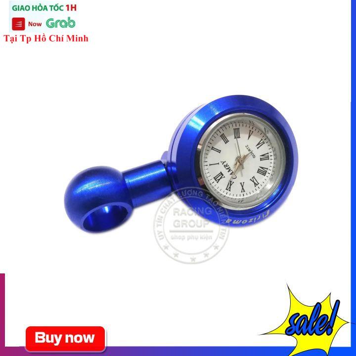 Đồng Hồ Mini Gắn Xe Máy - Đồng Hồ Chân Gương Chống Nước + Tặng Kèm Ốc 10 Ly Zen Thuận + Zen Ngược Lắp Tất Cả Các Xe