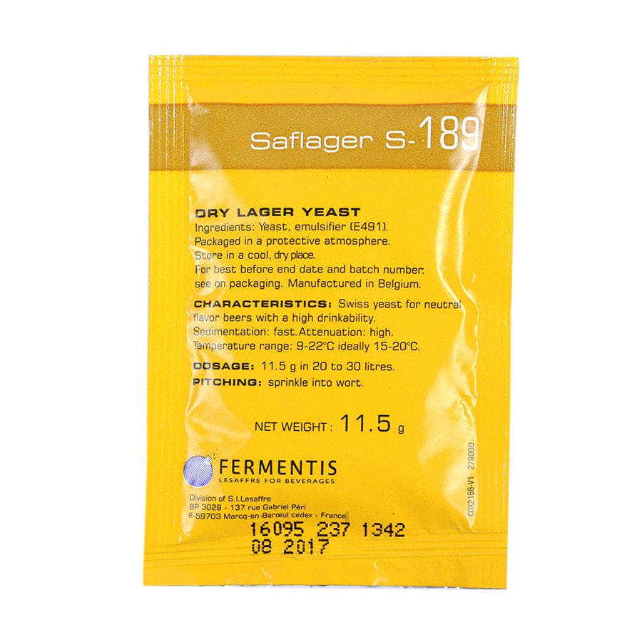Men bia Fermentis Saflager S-189