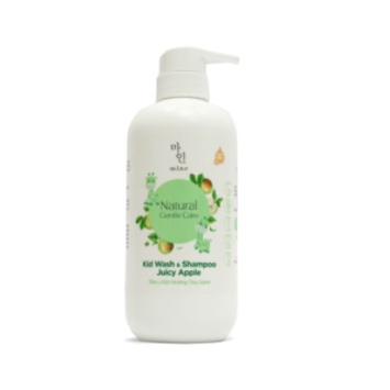 Sữa tắm ba by - Tắm & Gội Hương Táo Xanh cho bé MINE – Kid Wash & Shampoo Juicy Apple 500ml cho bé từ 1 tuổi
