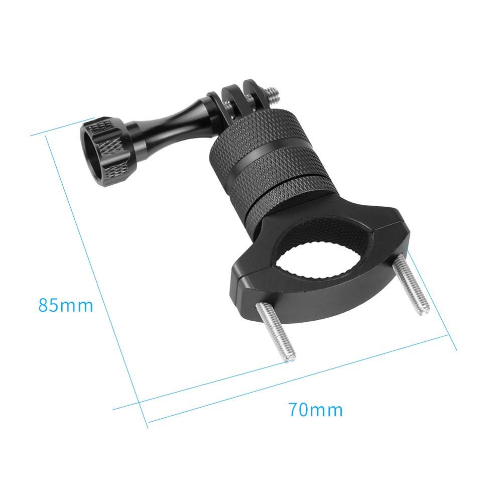 Giá đỡ kẹp camera hành trình GOPRO bằng hợp kim nhôm xoay 360 độ gắn tay lái xe đạp leo núi/ xe máy