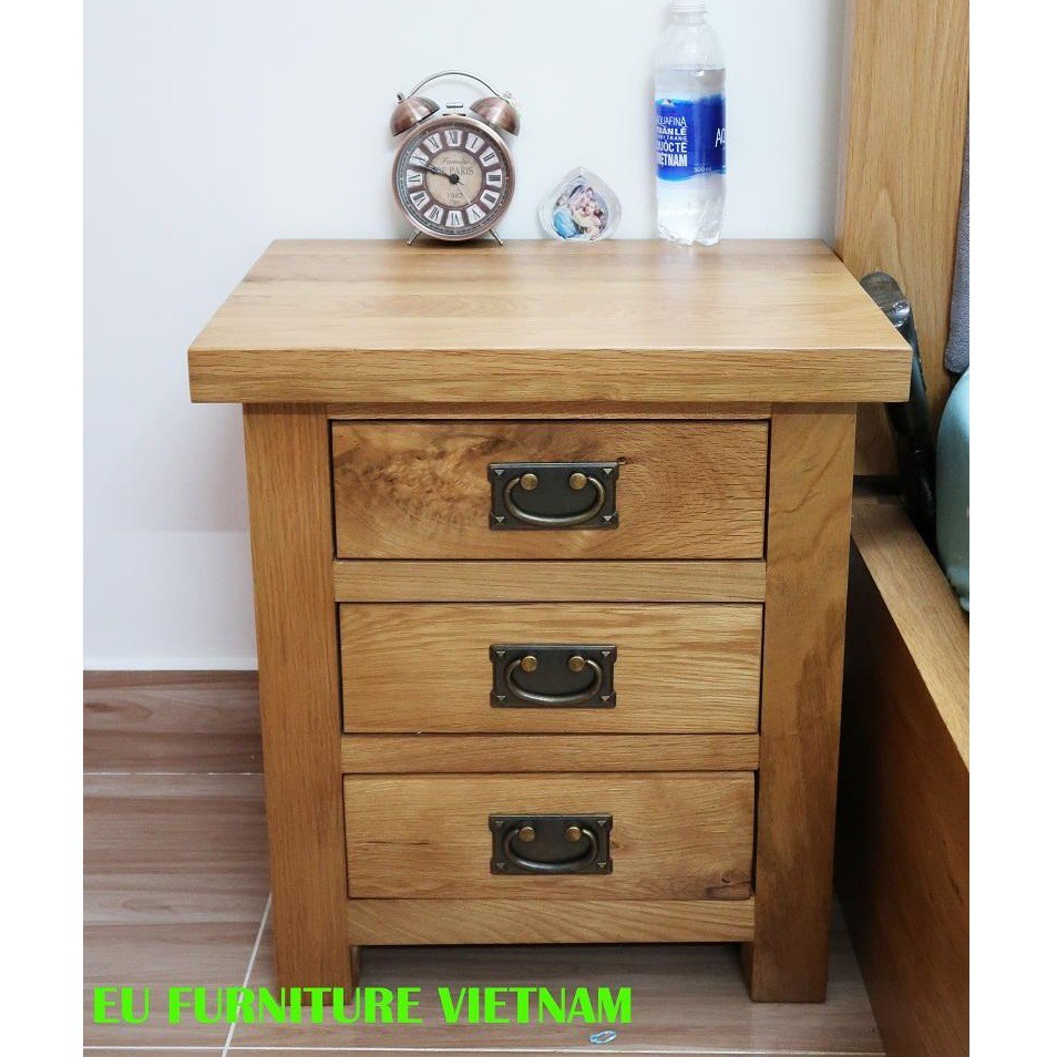 Tủ gỗ sồi Mỹ 3 ngăn kéo