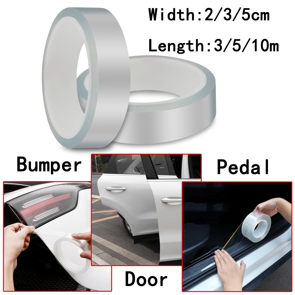 Cuộn phim bảo vệ ngoại thất xe hơi dài 3/5/10m rộng 2/3/5cm chuyên dụng
