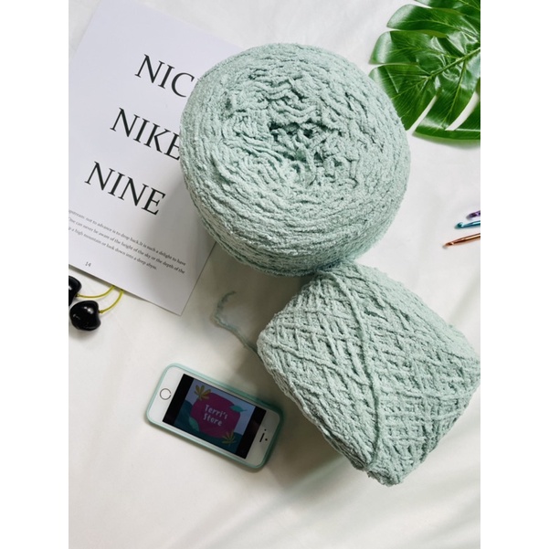 Yarn - Len Nhung - Cỡ sợi khoảng 1.5mm ~ 3.0mm - Làm các sản phẩm cho mùa đông