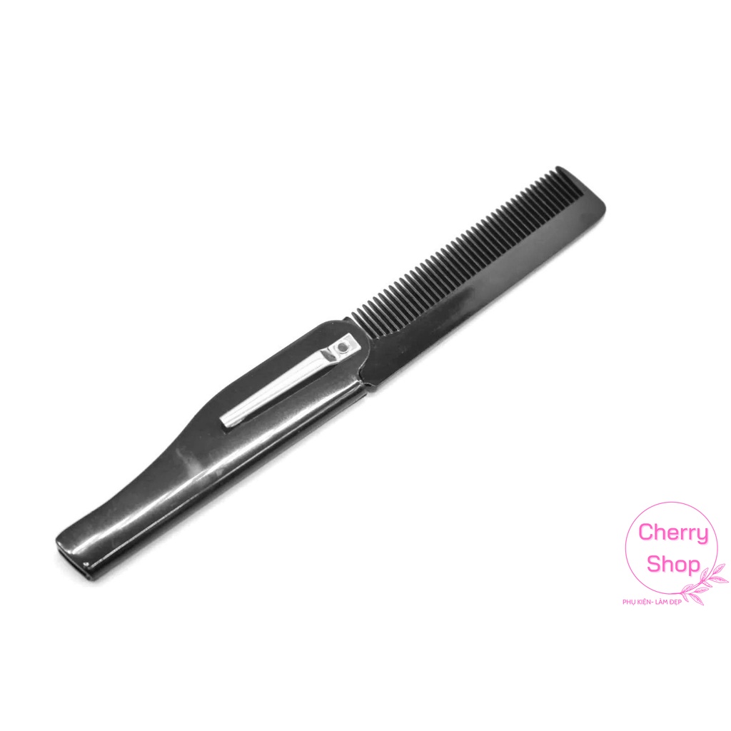 Lược Chải Tóc Lược Mini Gấp Gọn Móc Cài Tiện Lợi Khi Du Lịch Đi Làm Học Tập