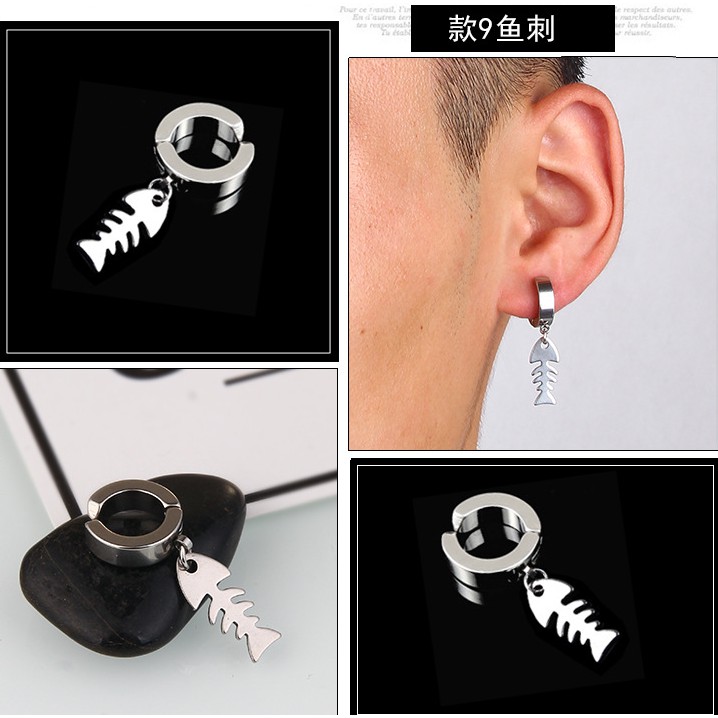 Khuyên Kẹp Tai Phong Cách Hip Hop Đường Phố Hàn Quốc Cá Tính