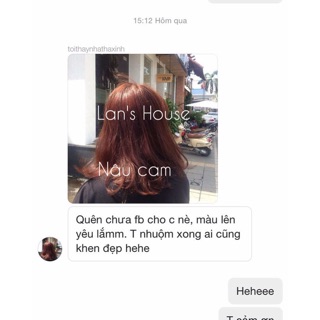 (Nâu cam ) Thuốc nhuộm tóc