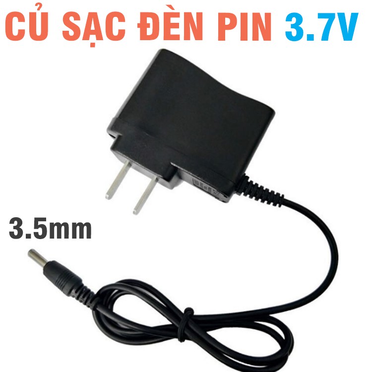 Củ sạc đèn pin cầm tay 3.7v 18650 chân cắm 3.5mm