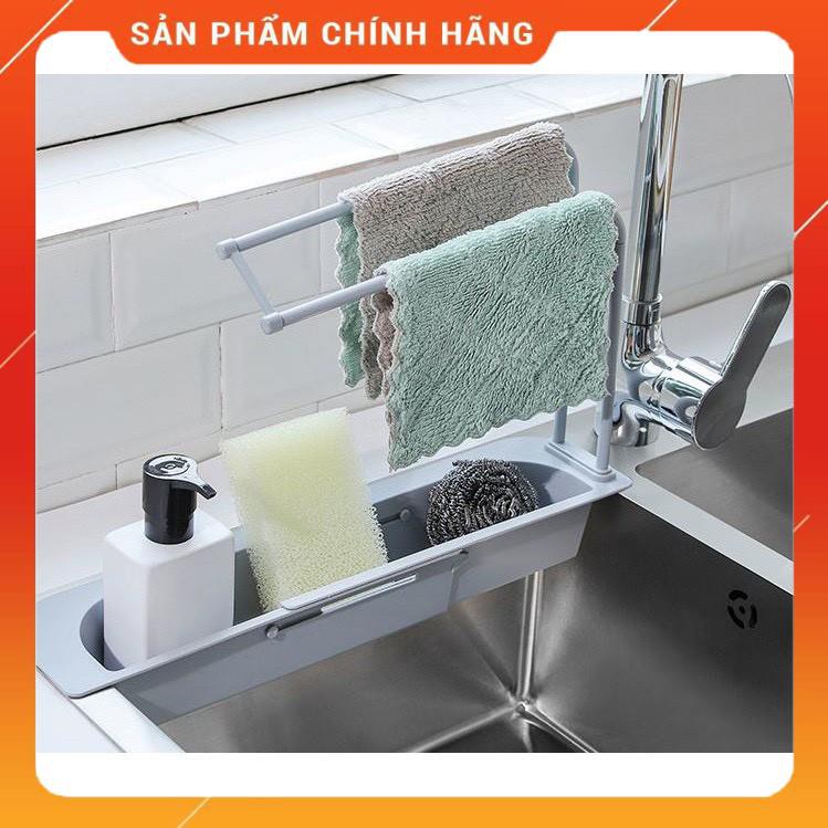 [HÀNG XỊN - GIÁ RẺ] kệ nhựa rút gọn đựng giẻ rửa bát