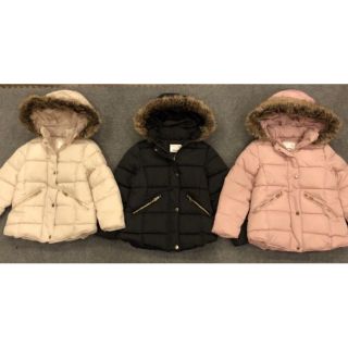Áo phao ZARA_ Xuất xịn_Size 5 hồng - be