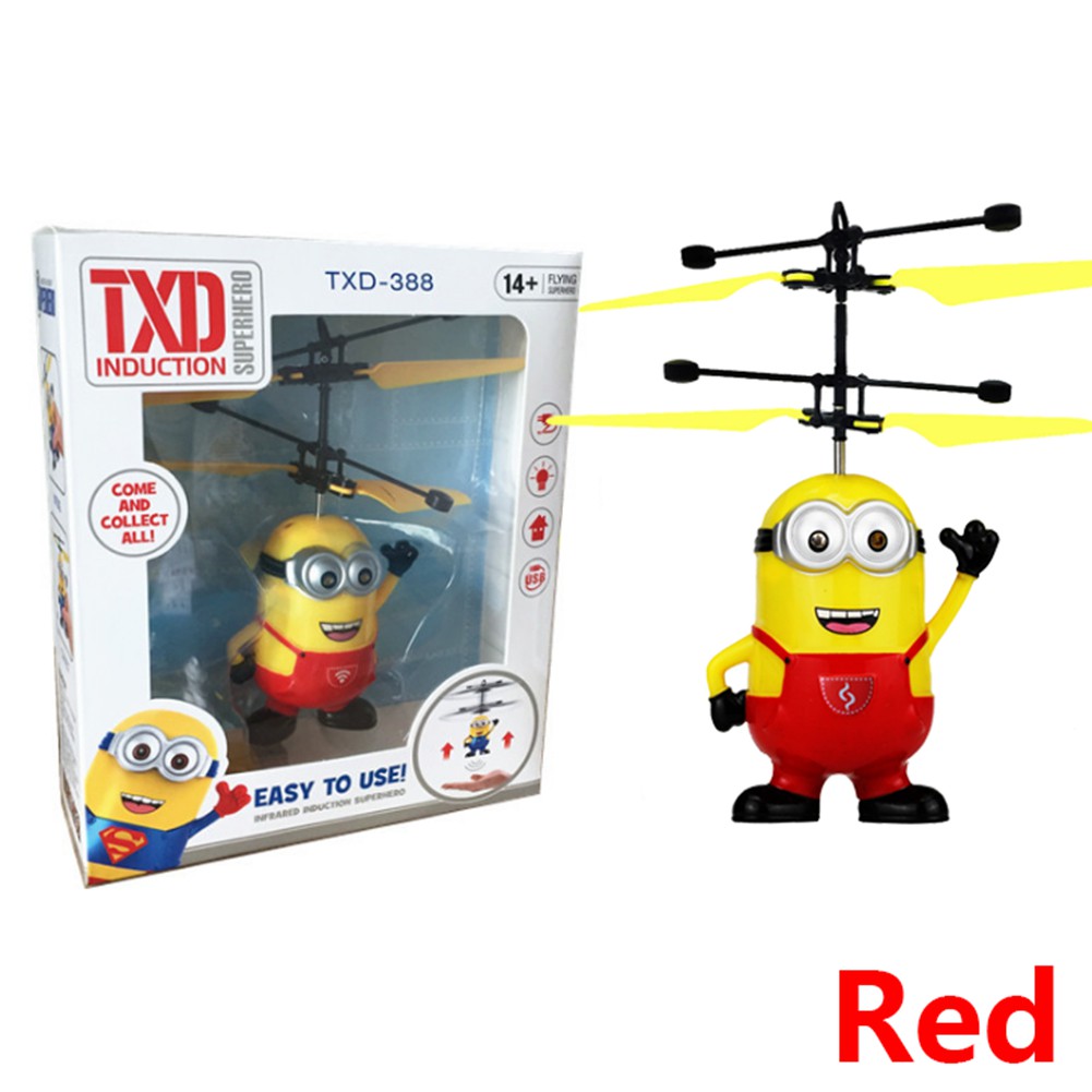 Máy bay trực thăng hình Minion có đèn LED RC