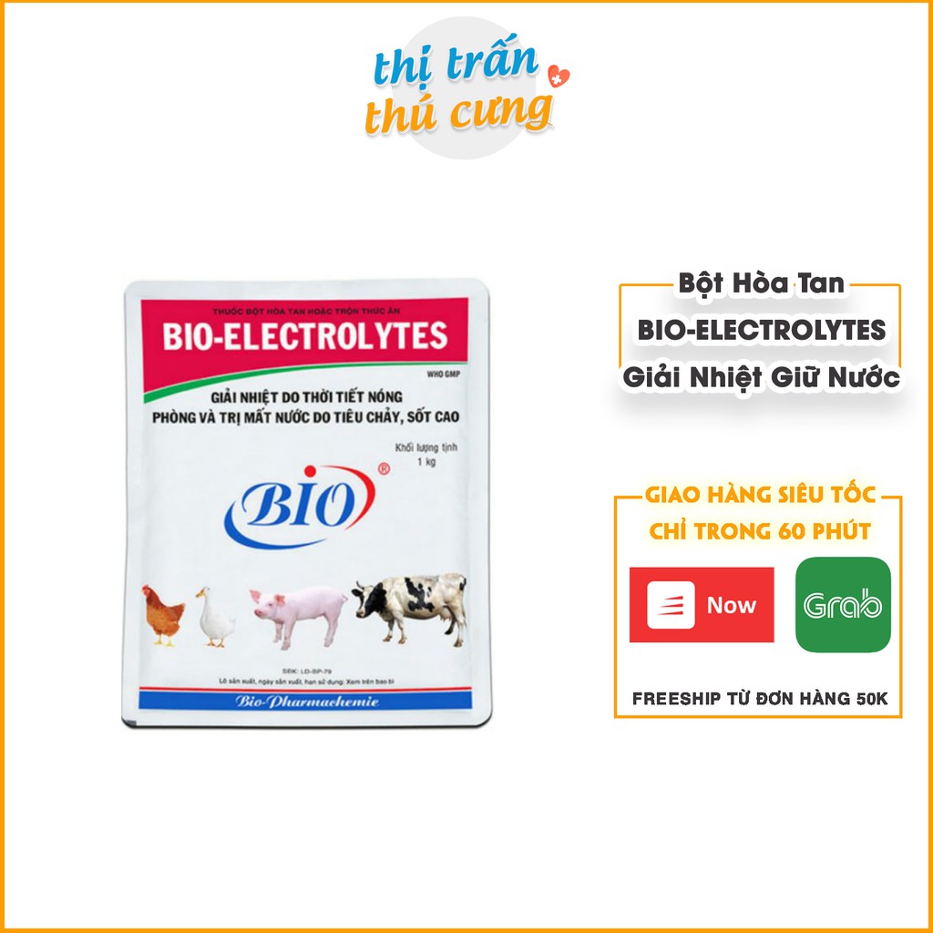 Bột Uống Điện Giải BIO-ELECTROLYTES Chống Mất Nước cho Thú Cưng Đủ Loại | BIO ELECTROLYTES Thị Trấn Thú Cưng