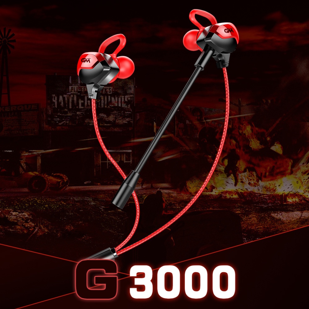 Tai Nghe Gaming G3000 Có Mic Cho Điện Thoại Chuyên Chơi Game PUBG Mobile Mic Rời 360