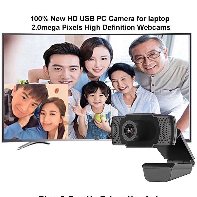Webcam Máy Tính, Laptop Full HD 1080P Siêu Nét Có Mic Lỗi Đổi Mới Bảo Hành 3 Tháng