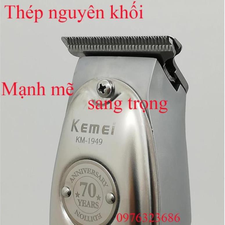 Tông đơ cạo viền Kemei Km- 1949 sắc bén bền bỉ dành cho salon và thợ tóc