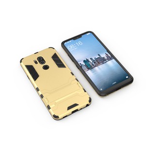 Ốp điện thoại phong cách Iron Man cá tính có giá đỡ cho LG G7