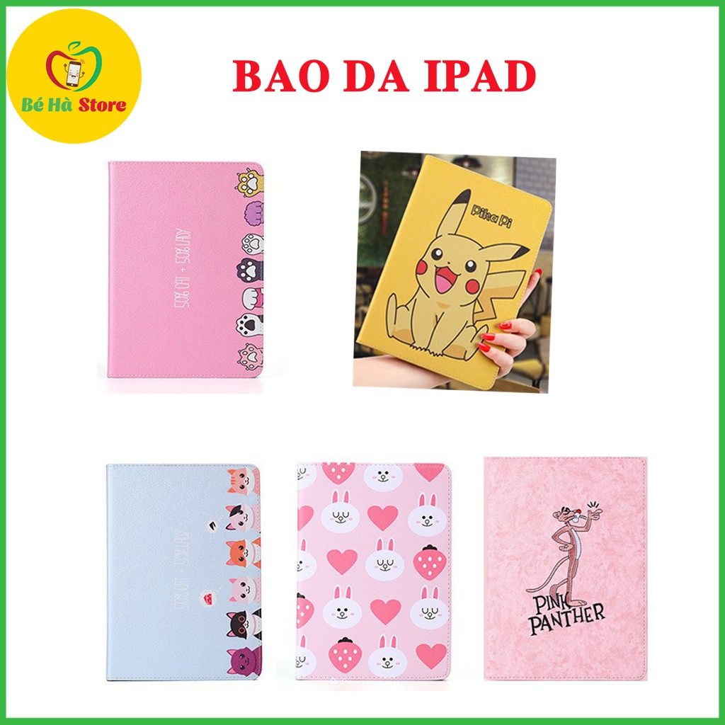 Bao Da iPad in hình Kute - Bao da iPad Mini 1/2/3, iPad Mini 4/5, iPad 2/3/4, iPad Air 1/2, iPad 2017/2018 9.7 inch