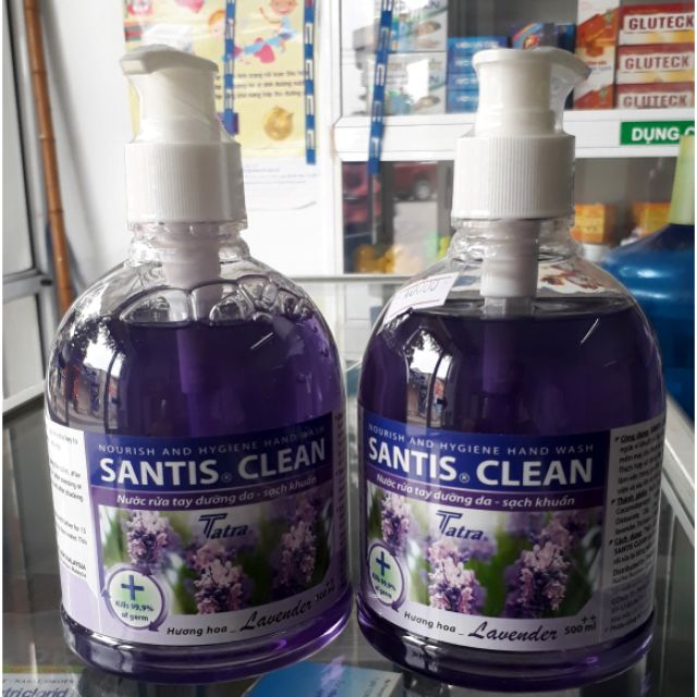 Nước rủa tay santis clean hương