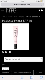 Kem lót Nars mới ra năm 2017 mini