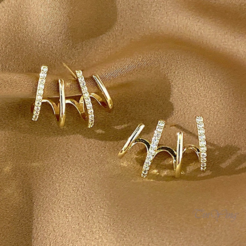 GETNOIVAS 1 Cặp Bông Tai Kim Loại Thả Dài Đơn Giản Dễ Thương Thanh Lịch Dành Cho Nữ