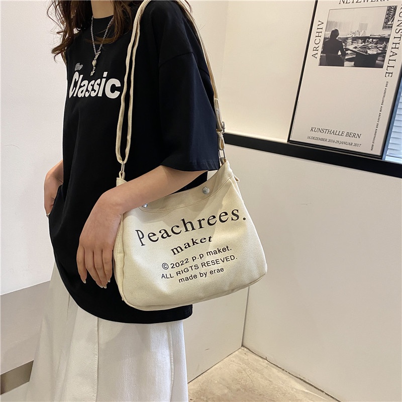 Túi Xách canvas Sức Chứa Lớn Phong Cách Mới Cho Nữ