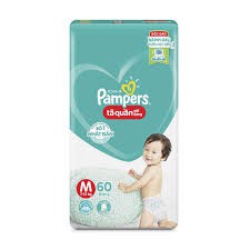 Bỉm PAMPERS quần mau moi giu dang size M60/L54/XL48