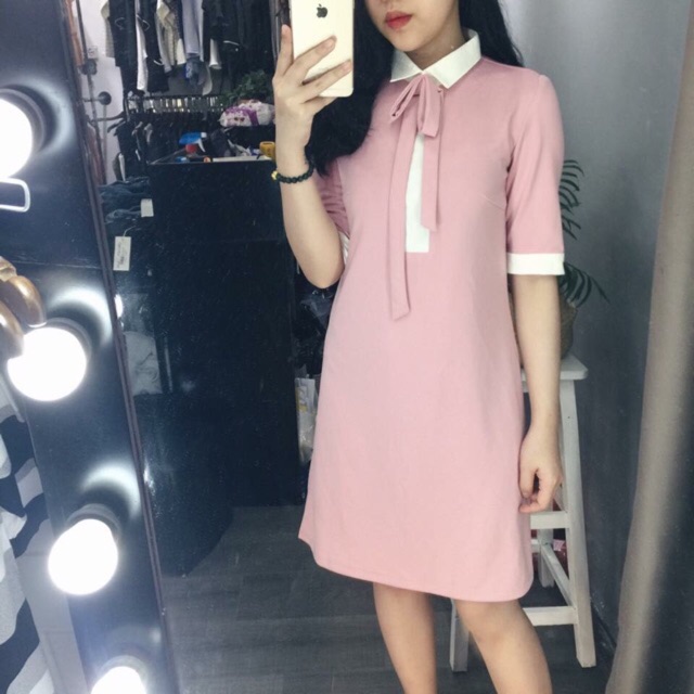 Đầm suông phối cổ Candy Dress - D2412