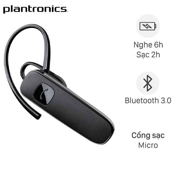 Tai Nghe Bluetooth Đàm Thoại Plantronics ML15 - Hàng Chính Hãng