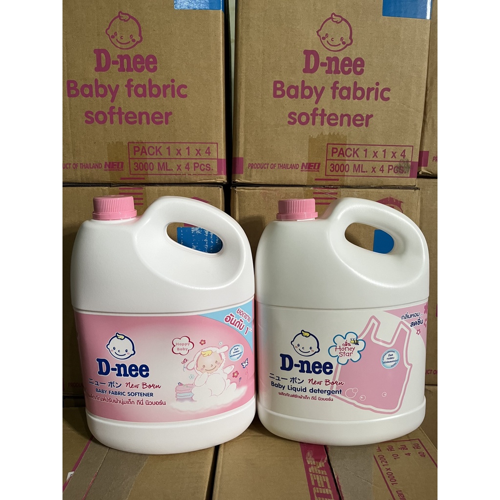 Combo Nước giặt và xã Dnee can 3000 ml- Hàng Thái Lan