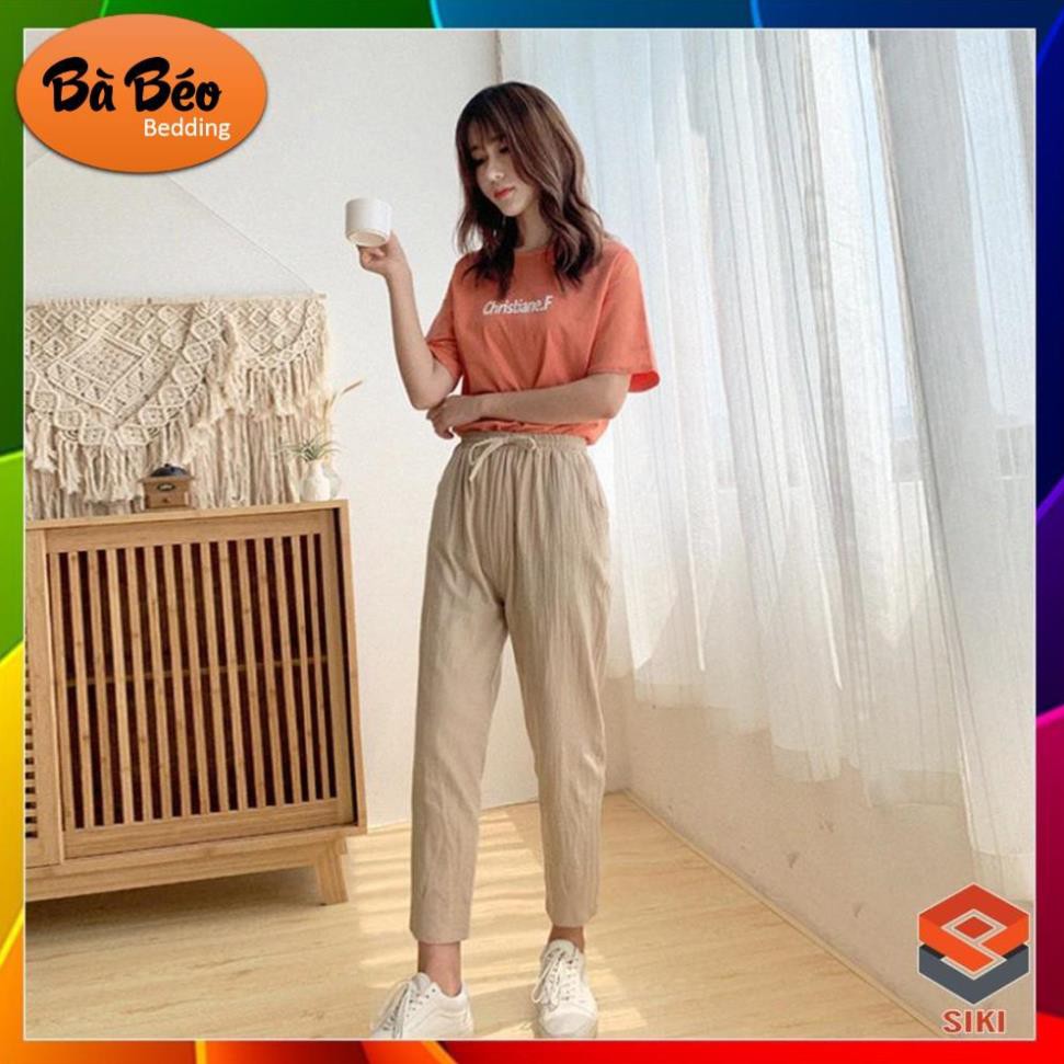 [Bigsize M-3XL] Quần đũi baggy nữ size lớn vải cực đẹp mát mềm (quần bagy, Quần Đũi, Chất Liệu Đũi, Quần Ngố Nữ) | BigBuy360 - bigbuy360.vn