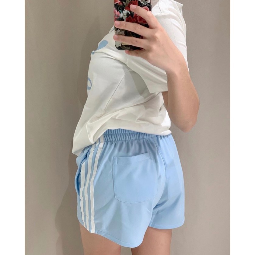 (HÀNG XUẤT XỊN) Quần short xanh da trời 502 3-Stripes short Clear Blue Sky Made in Cambodia full tag code  Size S M L
