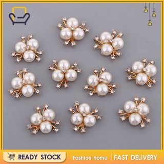 [Happi2ness] Set 10 Nút Đính Đá Ngọc Trai Diamante Cho Lễ Cưới