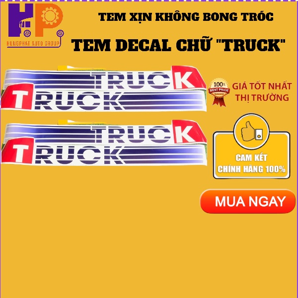 TEM TRUCK CHO XE TAI XE Ô TÔ, XE HƠI HYUNDAI - CÔNG NGHỆ MÀU SIÊU ĐẸP