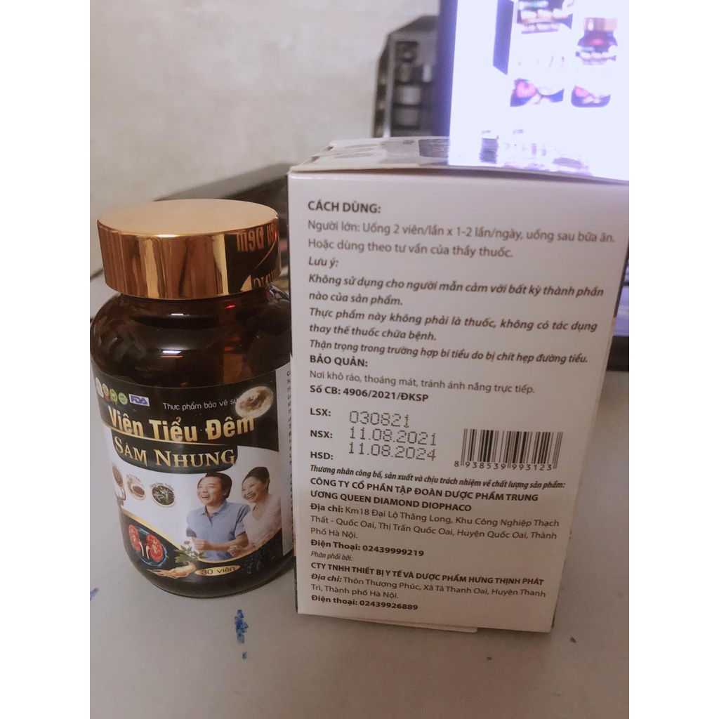 Viên Tiểu Đêm Sâm Nhung Bổ Thận,Giúp Bổ Thận, Giảm Tiểu Đêm, Tiểu Rắt, Tiểu Không Tự Chủ ( hộp 30 viên )