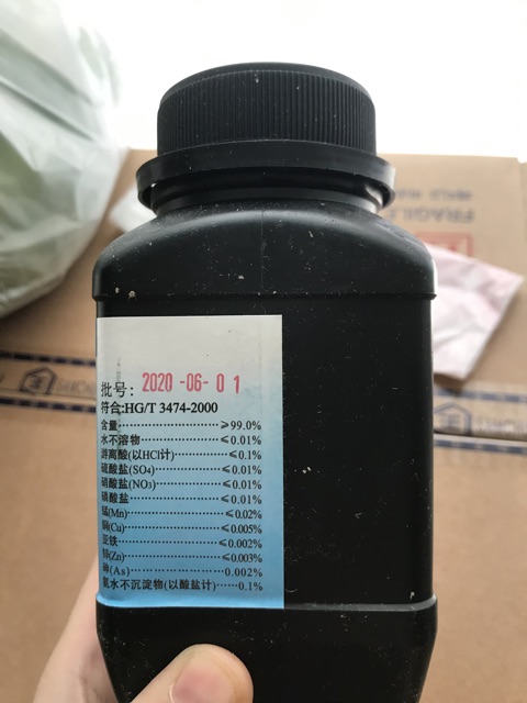 Hóa chất ferric chloride FeCl3 khan lọ 500g Sắt clorua khan