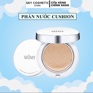 Phấn nước SEIMY Top Skin Perfect Cushion che khuyết điểm, kháng nước, lâu trôi, dưỡng trắng da SPF 50+