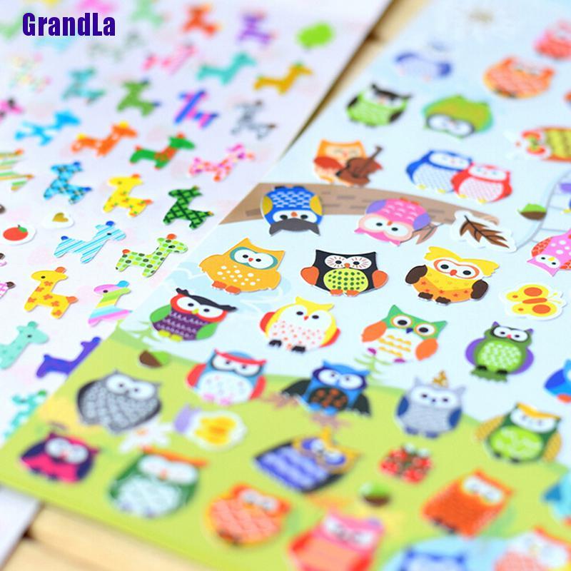 Dễ Thương Sticker Dán Tường Hình Động Vật 3d Đáng Yêu Cho Bé