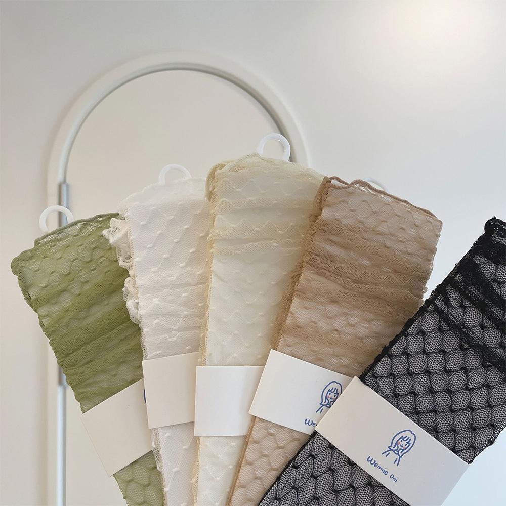 Mxgoods Vớ Lưới Cổ Cao Vừa Hoạ Tiết Kẻ Sọc Thời Trang Mùa Xuân Dành Cho Nữ