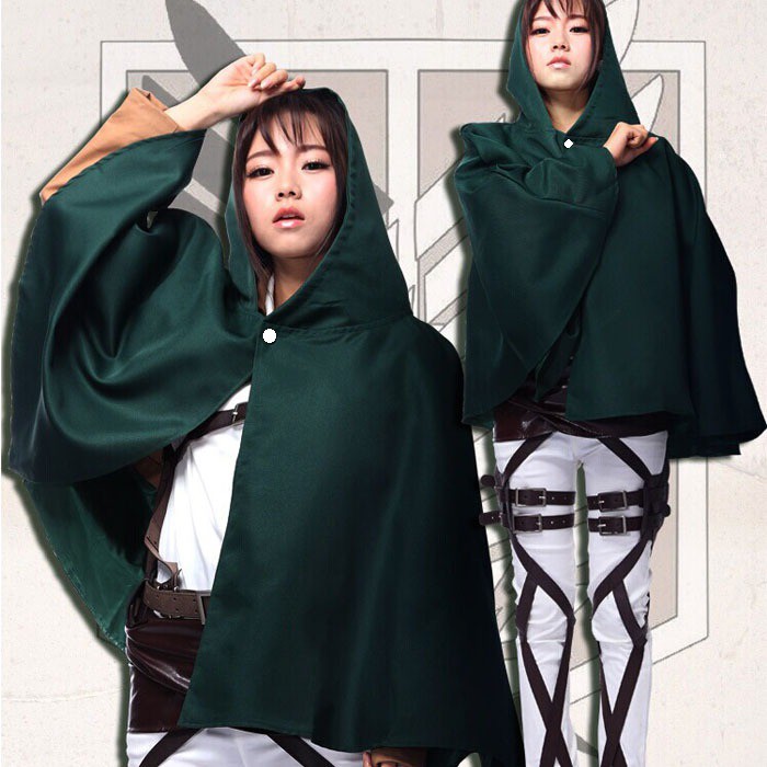 Áo Choàng Cosplay Nhân Vật Eren Levi Mikasa Trong Attack On Titan