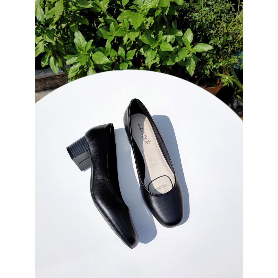 Giày SUPERSOFT 3cm gót trụ chống xước