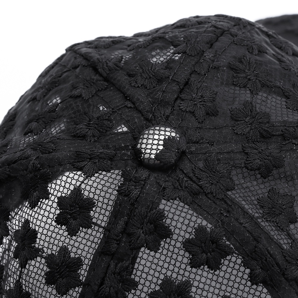 Mũ lưỡi trai phối ren lưới thoáng khí thời trang nhiều màu sắc tùy chọn dành cho nữ