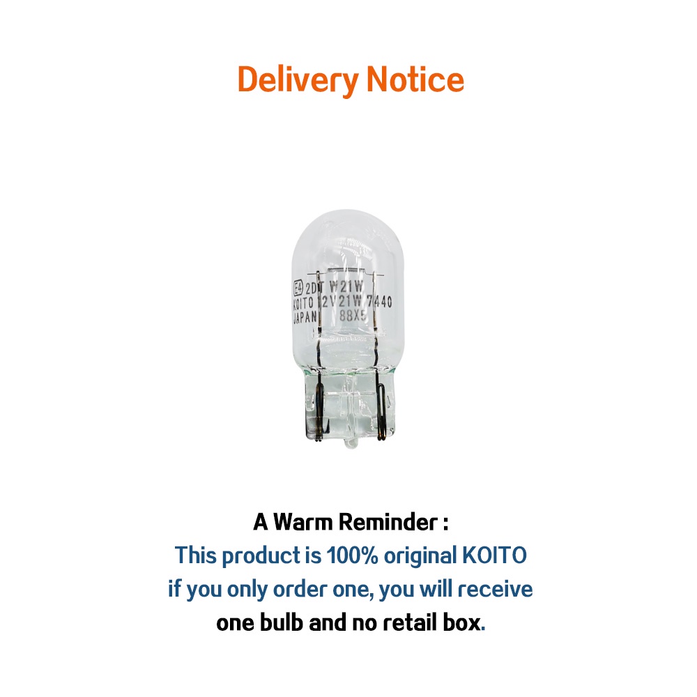 KOITO T20 W21W 12V 21W 1881 Bóng đèn đảo Chiều