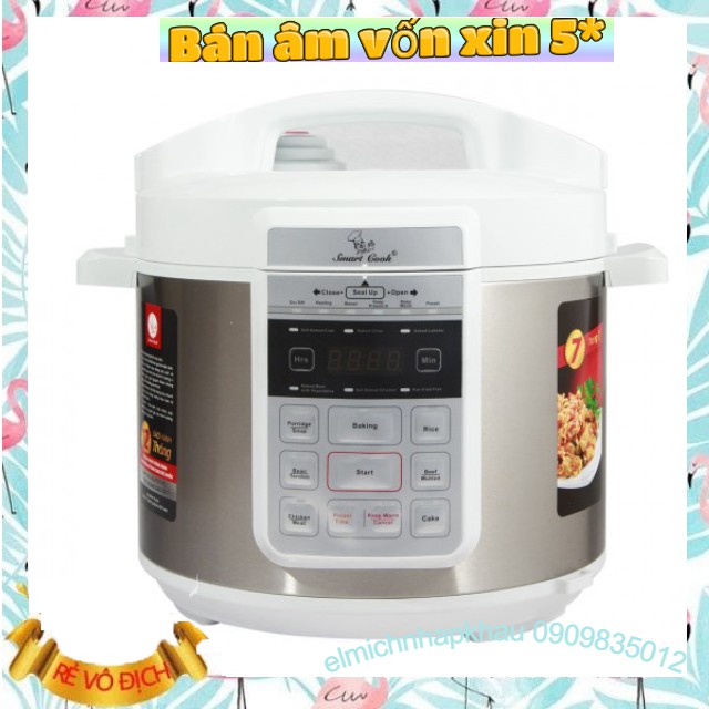 NỒI ÁP SUẤT ELMICH SMARTCOOK 6990 4026990, Dung tích 5L, Công suất 860W