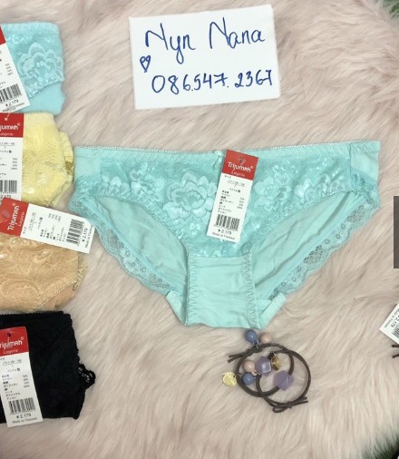 Quần lót nữ cotton phối ren