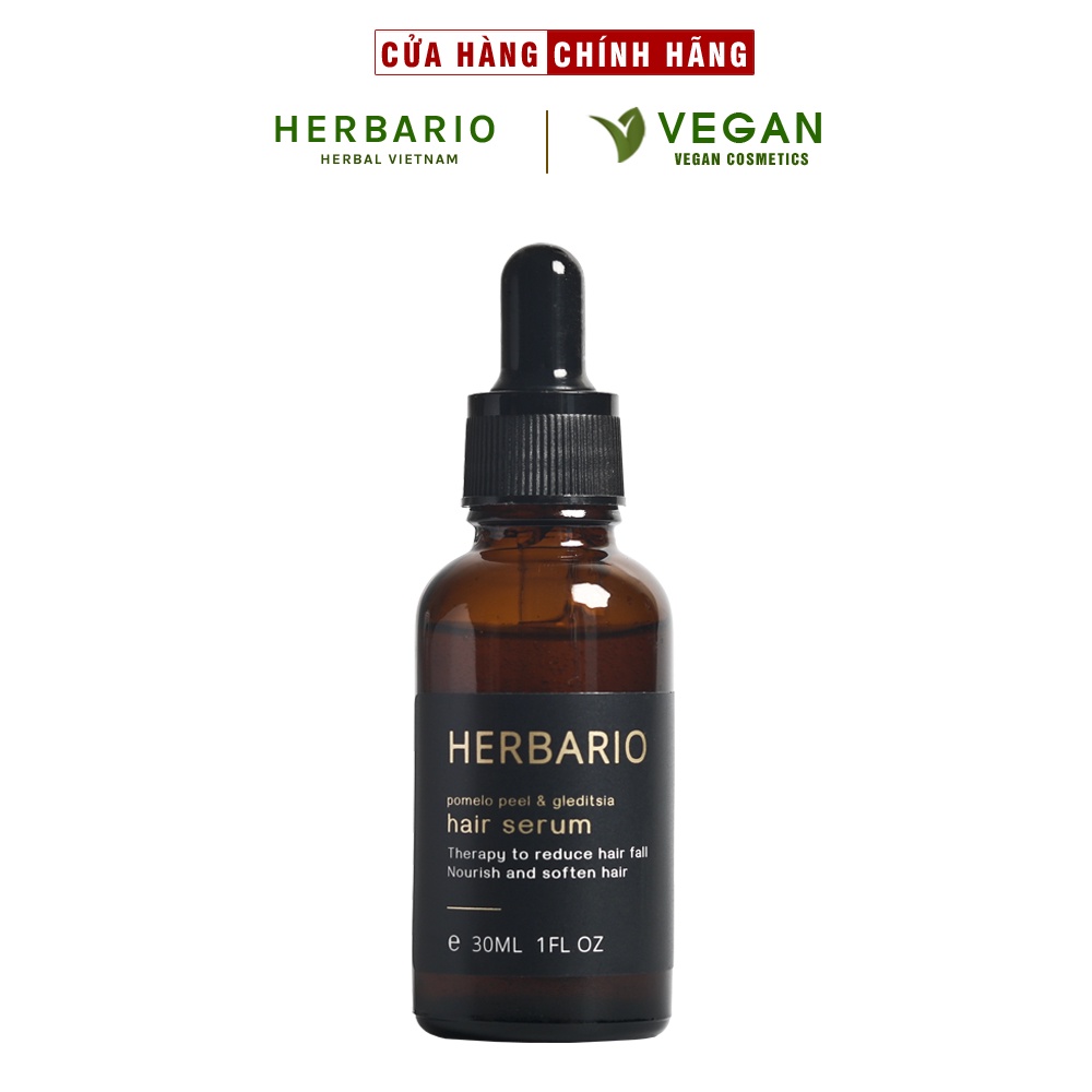 Serum mọc tóc Vỏ Bưởi và Bồ Kết Herbario 30ml