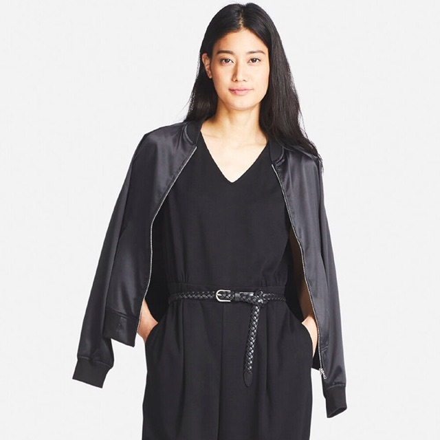 Áo khoác Bomber Satin Uniqlo