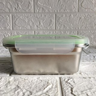 Khay inox đựng thực phẩm lưu trữ kho đông lạnh, có nắp. Dung tích từ 600ml - 2.600ml