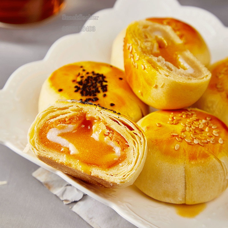 Bánh Trứng Chảy Ngàn Lớp - Bánh Trứng Chảy ăn vặt Trung Quốc hot